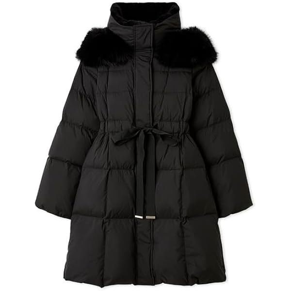 Amazon | フードファーロングダウンコート FWFC255014BLK1 | コート